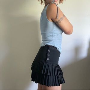 Coquette Chic Pleated BCBG MAX Mini Skirt